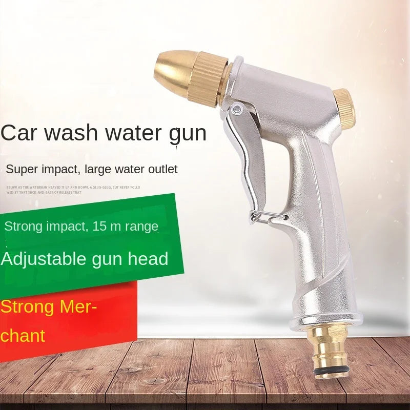 High Pressure Water Spray Hose Gun Metal Brass Nozzle | Lawn |Car Wash | Sprayer Sprinkler
