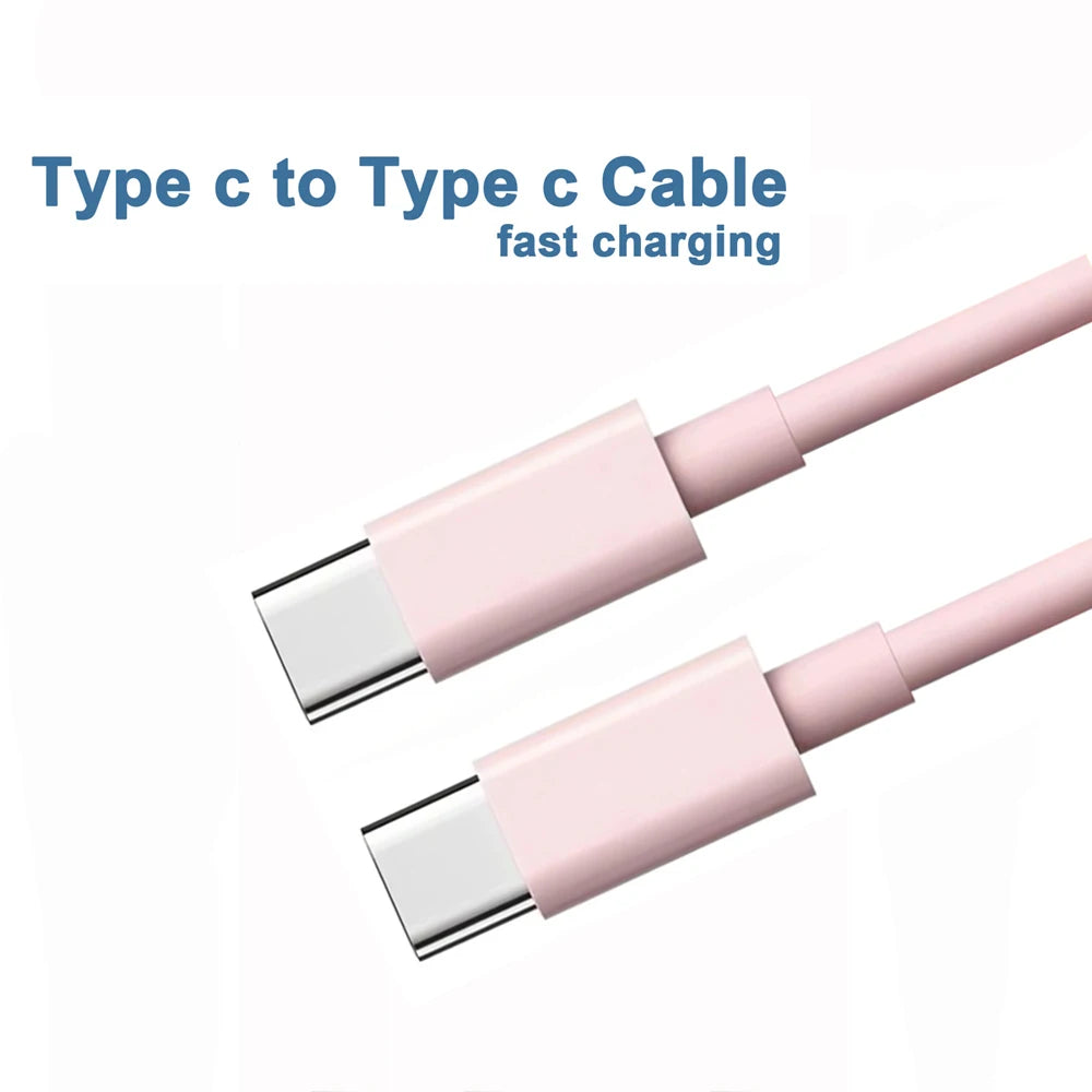 PD 60W USB C to USB Type C Cable Fast Charge Data Cable For Iphone Huawei Samsung Xiaomi Black White 1M 2M 3M 8M
