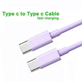 PD 60W USB C to USB Type C Cable Fast Charge Data Cable For Iphone Huawei Samsung Xiaomi Black White 1M 2M 3M 8M